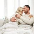 thumbnail image 4 of Sherpa Fleece Blankets King Size for Bed - Thick and Warm Blanket for Winter, Soft Fuzzy Plush King Blanket for All Seasons, White, 108x90 Inches, 4 of 10