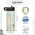 thumbnail image 4 of Fotbe Vintage Wood with Floral Pattern 18oz Sports Insulated Kettle Stainless Steel Sports Insulated Kettle For Running Hiking Cycling Climbing Man'S Woman'S Water Bottle, 4 of 8