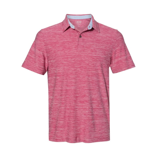 IZOD - IZOD - Pink Men - Space-Dyed Sport Shirt - Walmart.com - Walmart.com