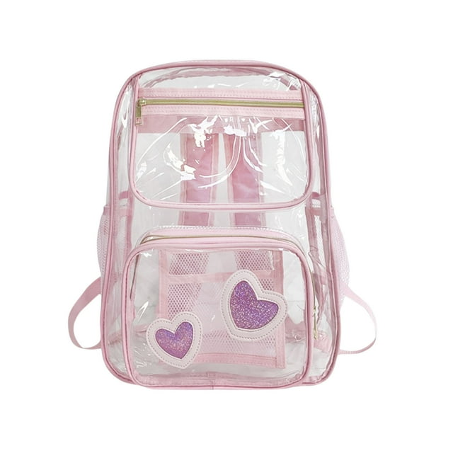 Chmadoxn Storage Trunks,Closet Organizers and Storage, Organization and Storage, PVC Transparent Student Bag Large Capacity Backpack Travel Transparent Backpack PVC Large School Bag a knapsack