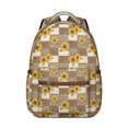 thumbnail image 1 of Sac à Dos Scolaire pour Étudiants au Motif de Tournesols et de Papillons, Sac à Dos Durable avec Courroie Ajustable et Motif Floral Jaune Artistique, 1 of 6