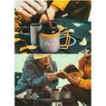 thumbnail image 2 of Widesea Bouilloire de Camping Randonnée Sac à Dos Vaisselle de Boisson Portable Tasse à Café Théière Réutilisable Lavable Vaisselle avec Filtre avec Porte-Filtre, 2 of 9