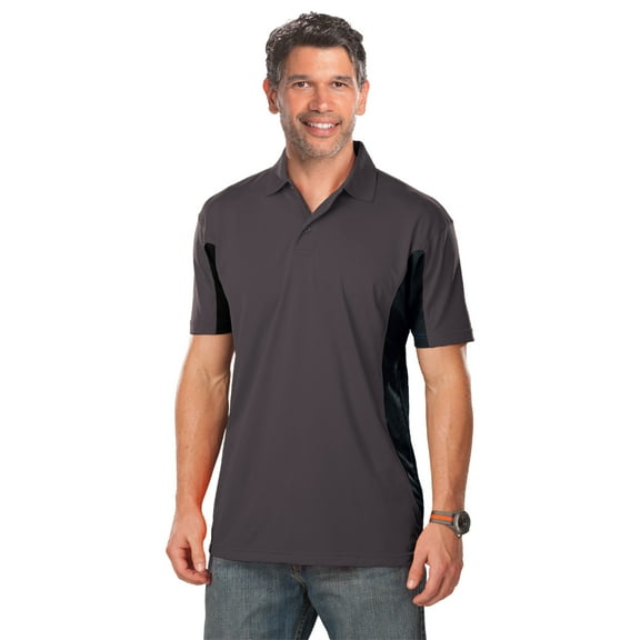 BlueGeneration Mens Color Block Wicking - Graphite 4 Extra Large Trim Black