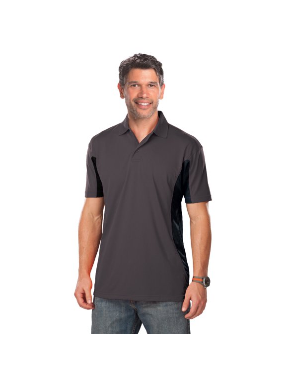 BlueGeneration Mens Color Block Wicking - Graphite Medium Trim Black