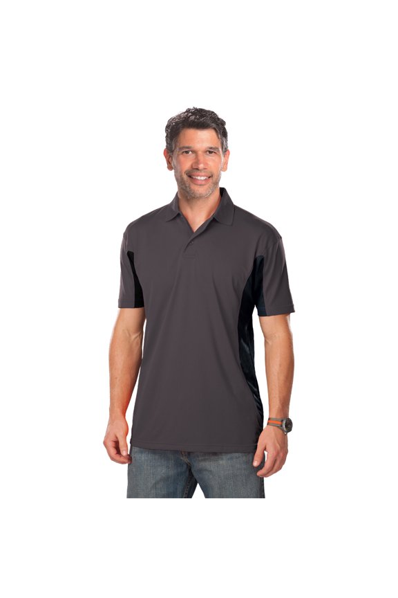 BlueGeneration Mens Color Block Wicking - Graphite Small Trim Black