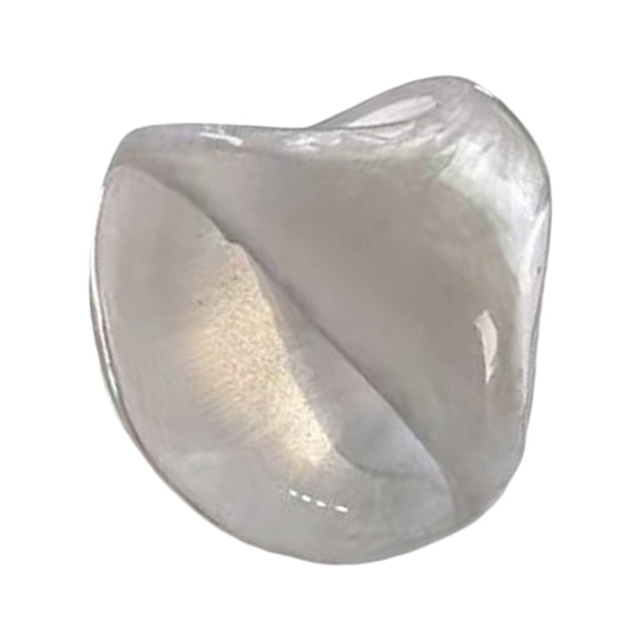 Glossy Resin Statement Rings Lightweight Design Finger Jewelry Trendy Pearlescent Accessory For Outfit Enhancement