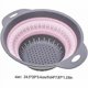thumbnail image 3 of Collapsible Colander, Silicone Food Strainer With Handles, Collapsible Colander Strainer For Kitchen Pink, 3 of 3