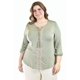 thumbnail image 1 of Blusa diseño bohemio Roman Fashion/ Tallas Extras, 246 (Verde militar) verde 40, 1 of 6