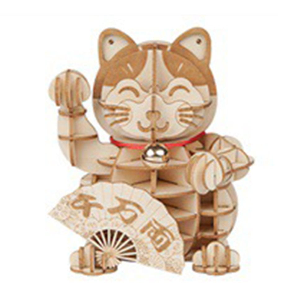 set of three wooden puzzles