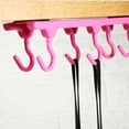 thumbnail image 4 of Hang & Organize Your Wardrobe, Cupboard Essentials Effortlessly Red Kitchen Ceiling Storage Rack, 4 of 5