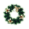 thumbnail image 2 of Hiroekza Artificial Winter Wreath Christmas Wreath Artificial Hanging Wreath Suitable for Front Door Fireplace Stair Railing Christmas Party Decoration, 2 of 6