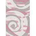 thumbnail image 1 of Rug Legend PREMIUM 3D Hand Carved Modern Abstract 5x8 5x7 Rug Contemporary 5540 Gray Pink, 1 of 5