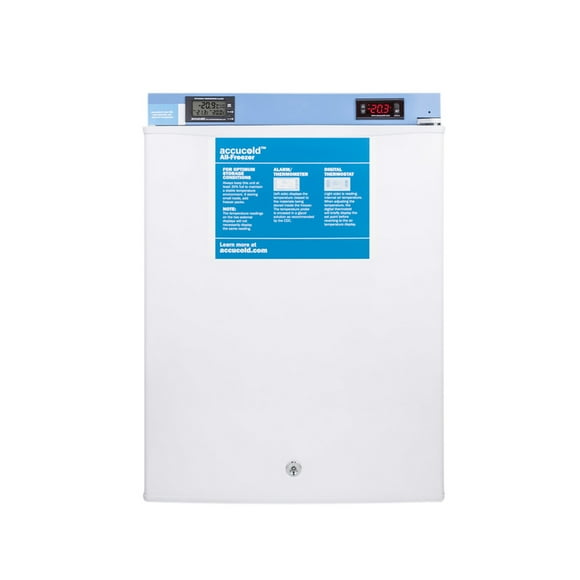 Accucold FS30LMED2 18 1/2" Countertop Medical Freezer - Locking, White, 115v