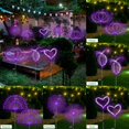 thumbnail image 4 of Luces solares para jardín Slyuexu, 120 LED, impermeables, color morado, paquete de 2, 4 of 6