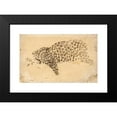 thumbnail image 2 of Antoine-Louis Barye 24x17 Black Modern Framed Museum Art Print Titled - Study of Leopard (19th Century), 2 of 5