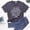 Dark Gray, variant on Ichuanyi Women's Letter Print Causal Fashion All-Match Short Sleeve T-shirt Tops