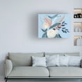 thumbnail image 3 of Jennifer Goldberger 'Eucalyptus Bouquet on Blue II' Canvas Art, 3 of 3