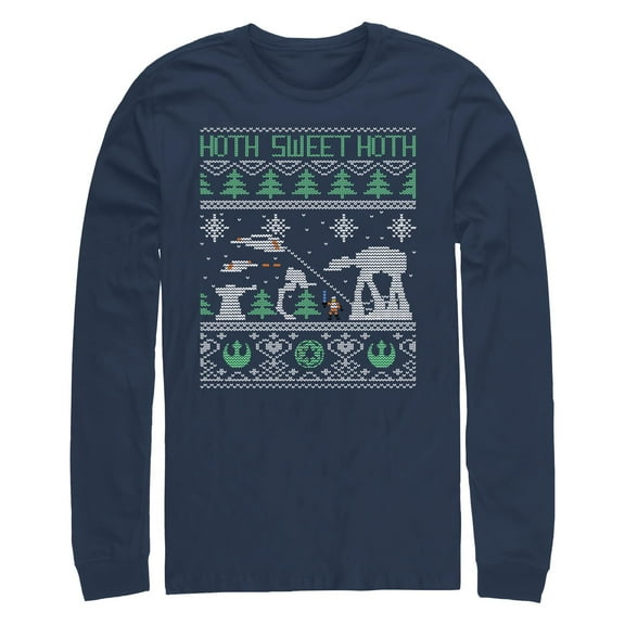 Men's Star Wars: The Empire Strikes Back Hoth Sweet Hoth Ugly Christmas Sweater  Long Sleeve Shirt