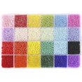 thumbnail image 1 of 26400pcs 2mm Cuentas de semillas de vidrio 24 colores Kit de cuentas sueltas Pulsera Afortunado Sencillez, 1 of 4
