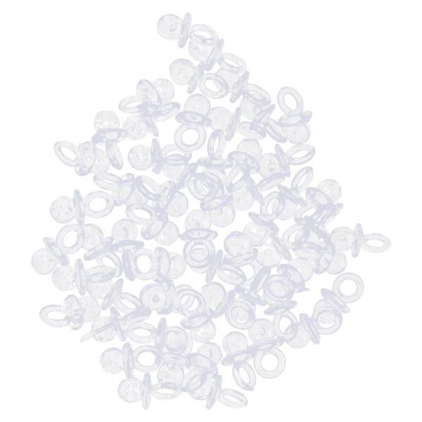 2x 144 unids / set chupetes acrílicos para bebé, favores de bienvenida al bebé, para decoración bautizo de Baby Sho Colco Encanto del chupete del bebé
