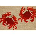 thumbnail image 1 of Liora Manne FTP12140412 Frontporch 1404-12 Crabs Natural 20 x 30 In. Area Rugs, 1 of 1