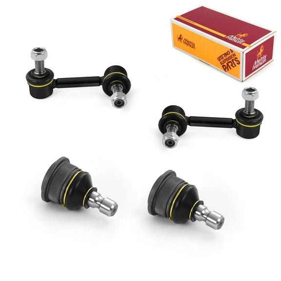 Metrix Premium Chassis Parts - 4 PC Front Sway Bar Stabilizer End Link & Front Upper L/R Ball Joint Kit Fits 05-07 Saab 9-7x, Buick Rainier, Chevrolet Trailblazer, K80824 K80825, K6664