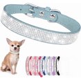 thumbnail image 1 of Collar de perro con diamantes de imitación para perros pequeños y medianos, con diamantes brillantes y cristales brillantes, bonita joya para cachorros, para XS, razas pequeñas y medianas, perros,, 1 of 6