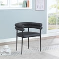 thumbnail image 2 of Meridian Furniture Lavina Black Vegan Leather Dining Chair (Set of 2), 2 of 10