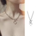 thumbnail image 2 of 2020 Nuevo Collar Con Colgante De Corazón De Amor Retro Para Las Mujeres De Metal Exagerado Cadena Gruesa Gargantilla Accesorios De Joyería De Moda Gao Jiahui unisex, 2 of 2