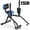 Black&Blue, variant on MERACH Hip Abductor Machine, Glute & Leg Workout Equipment Trainer for Home Gym, 330lbs Weight Capacity, Black & Red