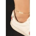 thumbnail image 5 of Custom Cuban Chain Anklet Gold Nameplate Anklet Woman Summer Gift Jewelry, 5 of 9