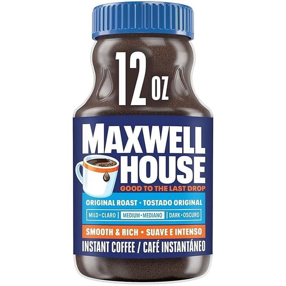 Pack of 1 Maxwell House Original Medium Roast Instant Coffee (12 oz Jar)