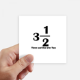 thumbnail image 1 of numerical three and over two sticker square waterproof stickers wallpaper car decal, 1 of 1
