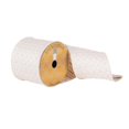 thumbnail image 1 of Vickerman Q181029 4 in. x 10 Yards Champagne Woven Net Dupioni Ribbon, 1 of 1