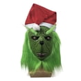 thumbnail image 1 of Máscara de látex grina la Navidad robada para el carnaval de Halloween, 1 of 1