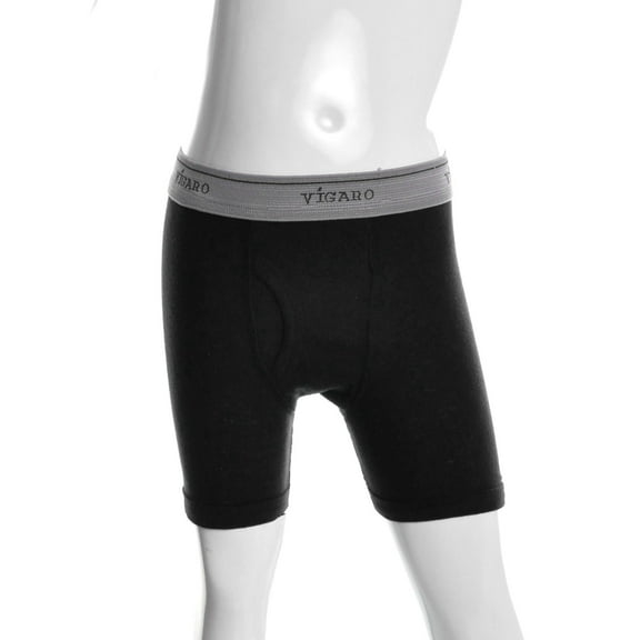 Vigaro Big Boys Cotton Comfort Boxer Briefs (12-Pack)