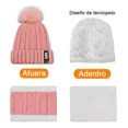 thumbnail image 2 of 3en1 Gorro Bufanda Guantes Cuello Invierno Para Frío Mujer, 2 of 6