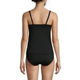 thumbnail image 2 of Lands' End Women's D-Cup Chlorine Resistant Tummy Control Square Neck Underwire Tankini Swimsuit Top, 2 of 3