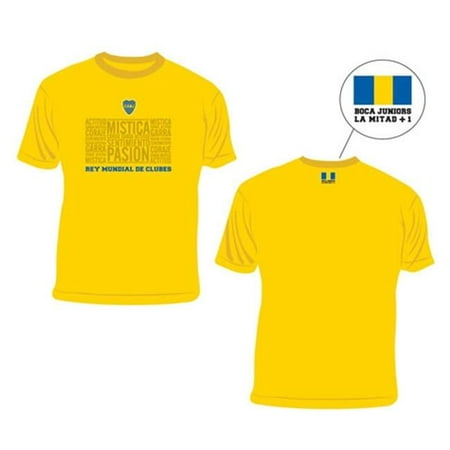 Boca Juniors CABJTLYXXL Mistica Yellow XXL T-Shirt | Walmart Canada
