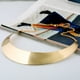 thumbnail image 4 of Collar de acero inoxidable altamente pulido con cara ancha y cinturón grueso., 4 of 6