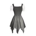 thumbnail image 4 of FNFYFH Renaissance Costume Women Corset Dress Mini Fairy Dresses Vintage Gothic Cosplay Dress Dirndl Dresses for Halloween Carnival, 4 of 7