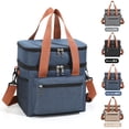 thumbnail image 2 of PRIYAL Lunch Box for Women Lunch bag Quilted Puffer Lunch Box with Adjustable Strap Insulated Reusable Lunch Tote for Work Picnic Travel, 2 of 9