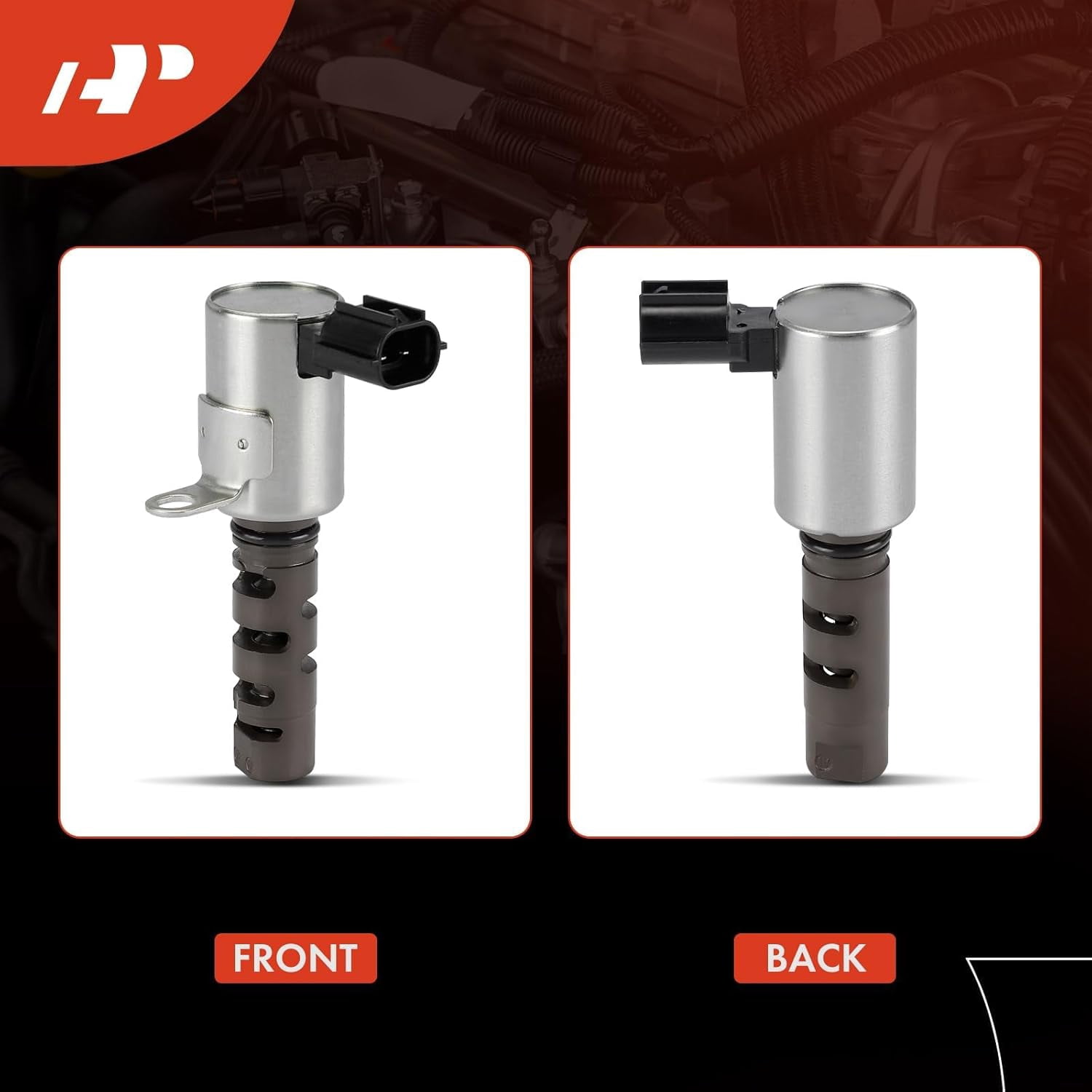 A-Premium 2-PC Intake and Exhaust Engine Variable Valve Timing (VVT) Solenoid Compatible with Jeep Compass 2007-2017, Patriot 2007-2017 & Dodge Journey, Avenger, Caliber & Chrysler 200, Sebring