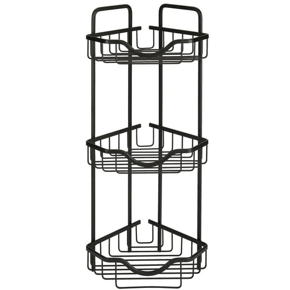 Bath Bliss 3 Tier Aluminum Bath Shelf in Black