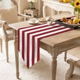 thumbnail image 2 of Modern Simple Table Runner 108 Inches Long Red White Stripes Table Runners for Dining Room Tabletop Dresser Scarf Home Party Banquet Wedding Holiday Decoration, 2 of 9