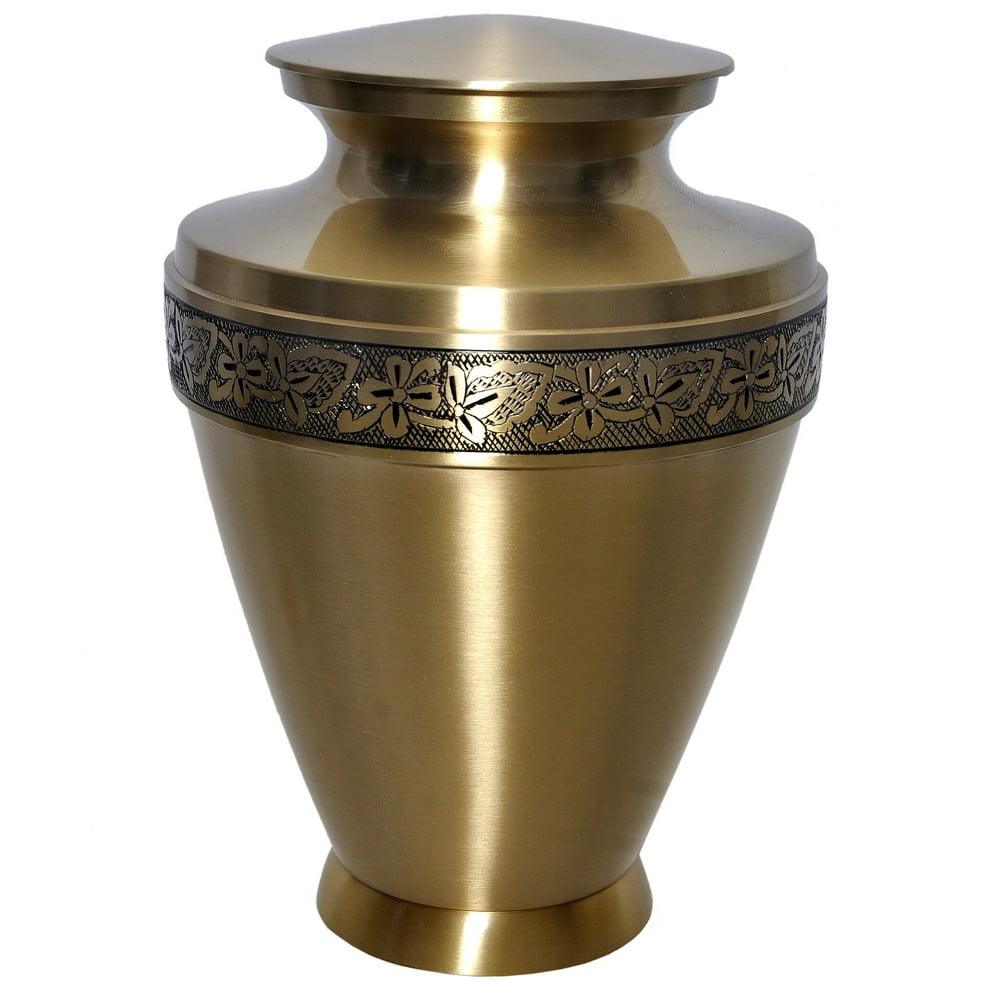 Atlas Cremation Urn Solid Brass Urn for Human Ashes 100