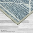 thumbnail image 6 of Washable Skid-Resistant Runner Rug Geometric Blue/Grey 24" x 60", 6 of 9