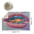 thumbnail image 3 of Goldfish in Bubble Inside Mouth Dish Drying Mat 12"x18" Kitchen Counter Dish Pad Microfiber Absorbent Drainer Rack for Coffee Bar, 3 of 6