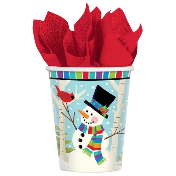 Smiling Snowman Cups