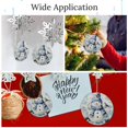 thumbnail image 3 of Christmas Ornaments Winter Snowman Joy Snowflake Christmas Xmas Tree Ornaments Christmas Snowman Ornament Ideal for Gifting And Collecting, 3 of 8